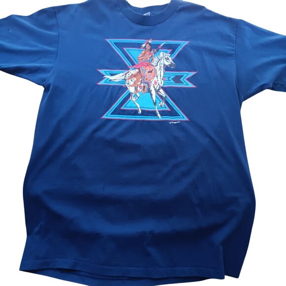 Hanes Other - Single Stitch T-Shirt XL Vintage 90s Southwestern Chief Horse True Vtg Hanes USA